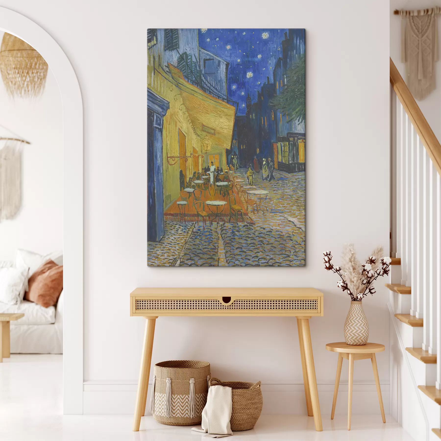 Fototapetes Kafejnīcas terase naktī, Vinsents van Gogs s12313