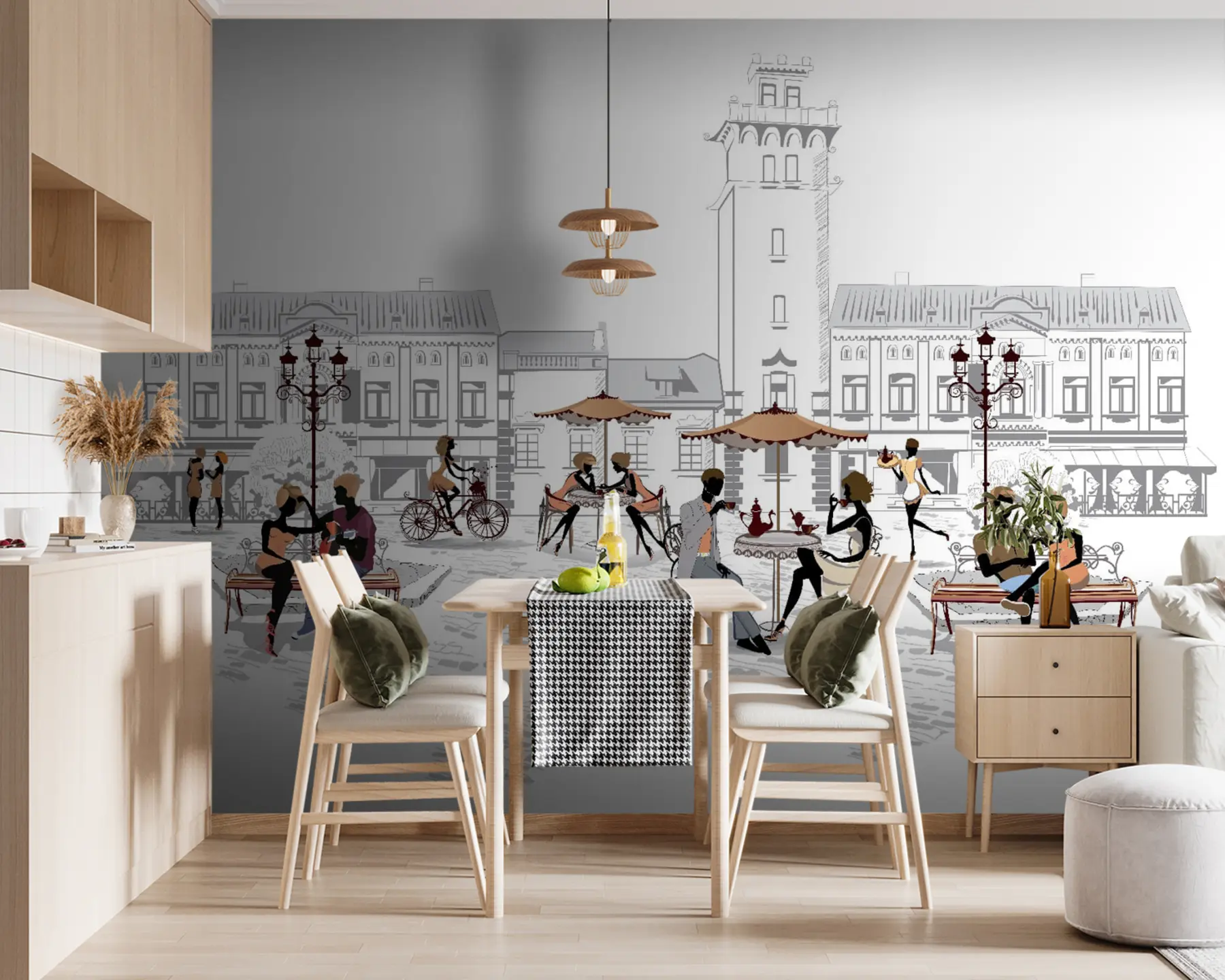 Fototapetes Pilsētvides dizains, fonts un māksla u56109