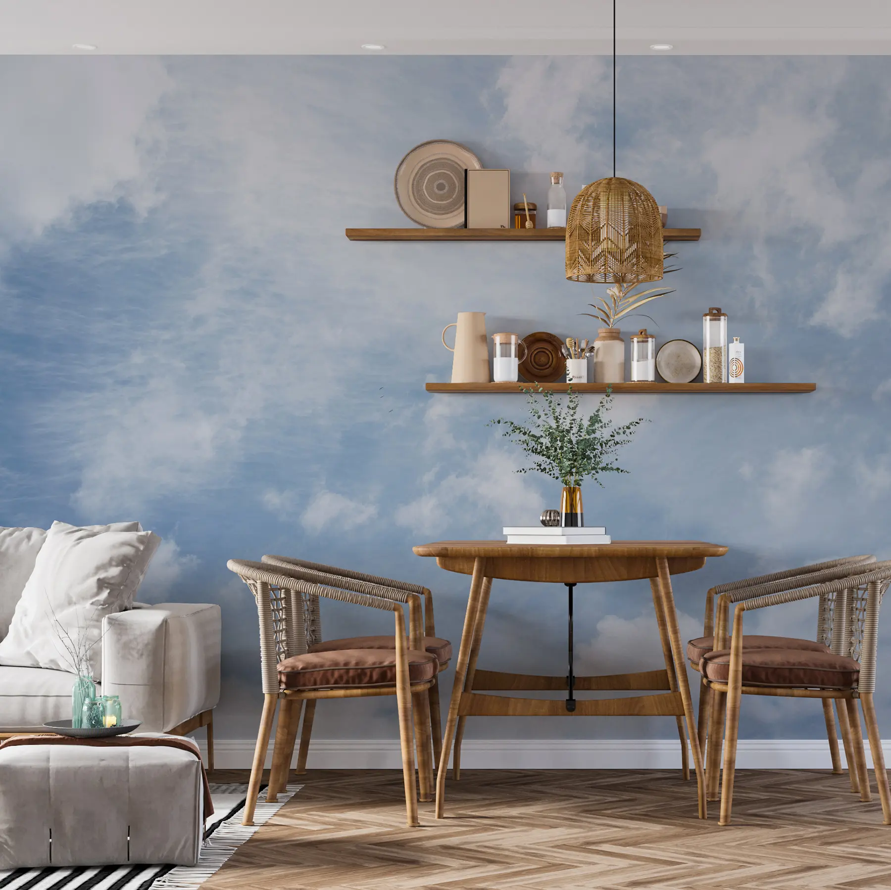 Fototapetes Mākoņi, zilas debesis u21064