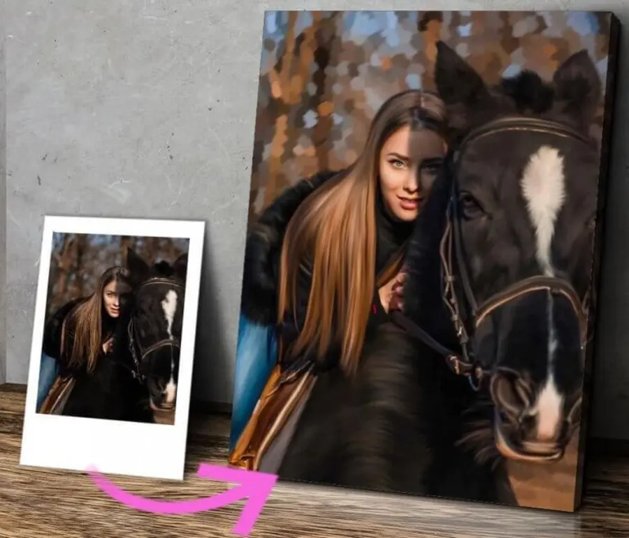 Glezna Zirgs, smaids e darba dzīvnieks s15718