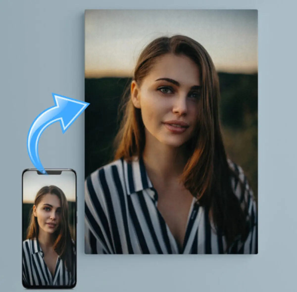 Glezna Uzacis, smaids e cilvēks s15723