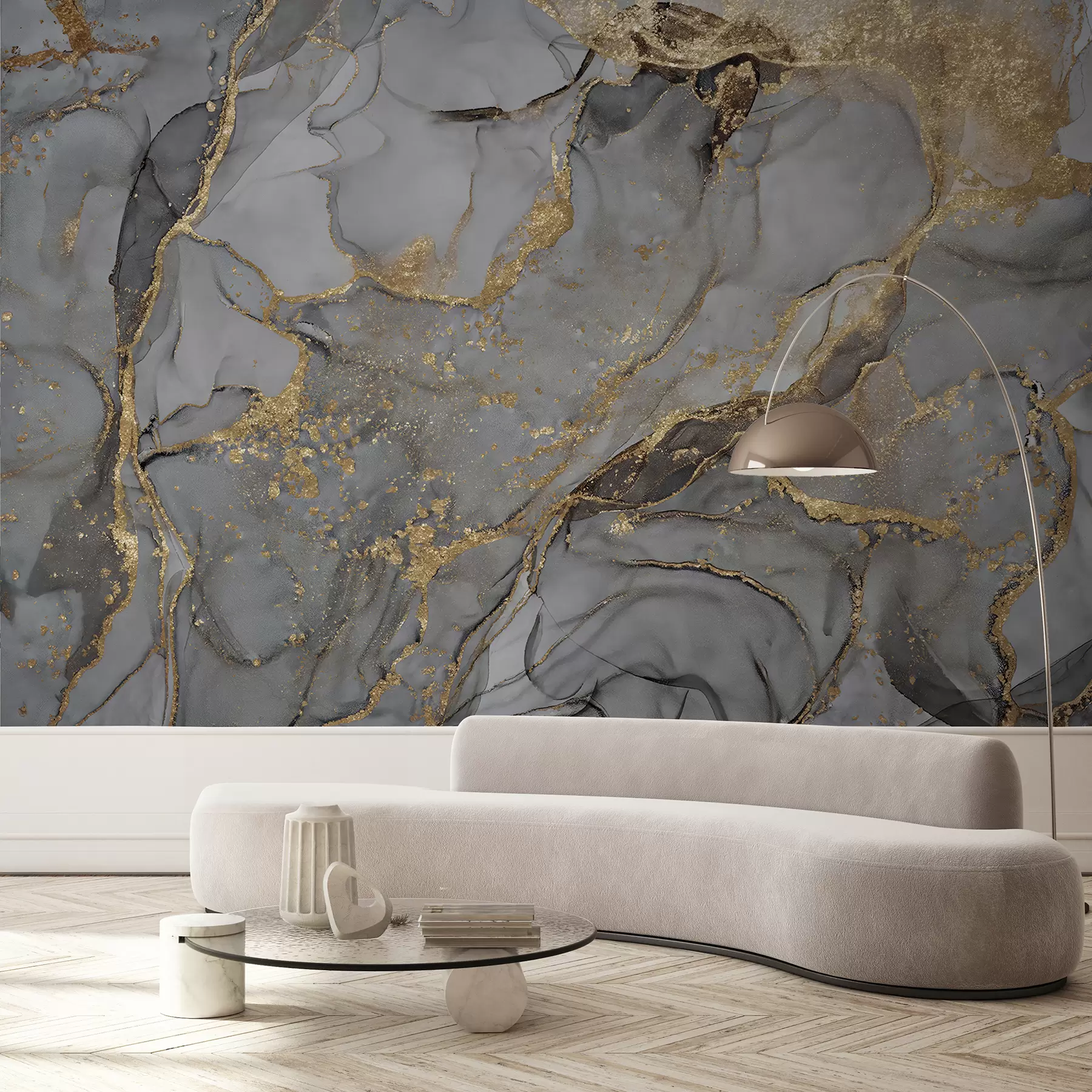 Fototapetes Pelēks marmors u93578