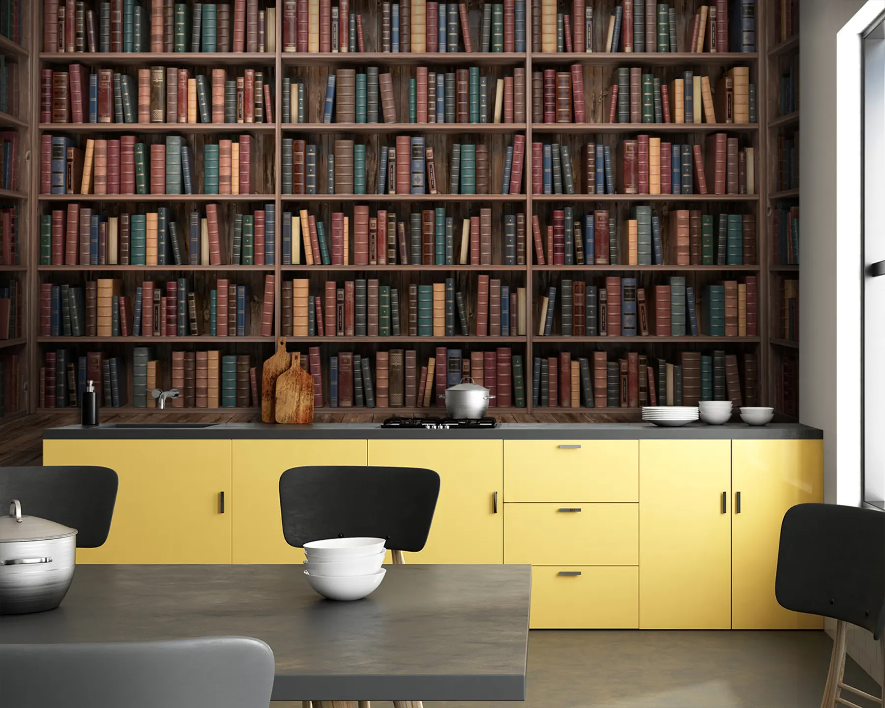 Fototapetes Iespaidīga bibliotēka u93501