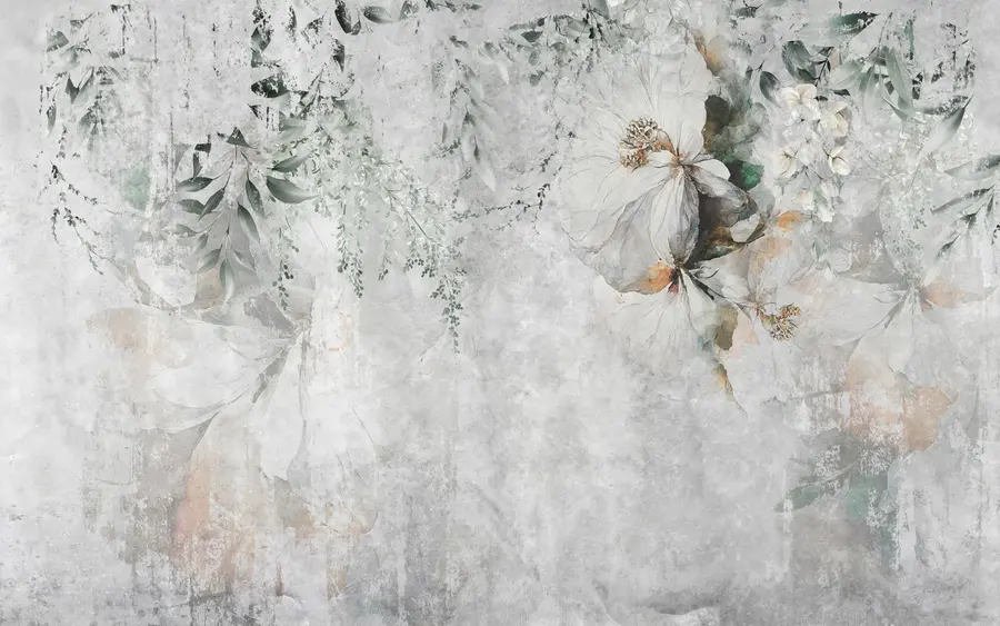Fototapetes Zieds uz betona grunge fona u73969