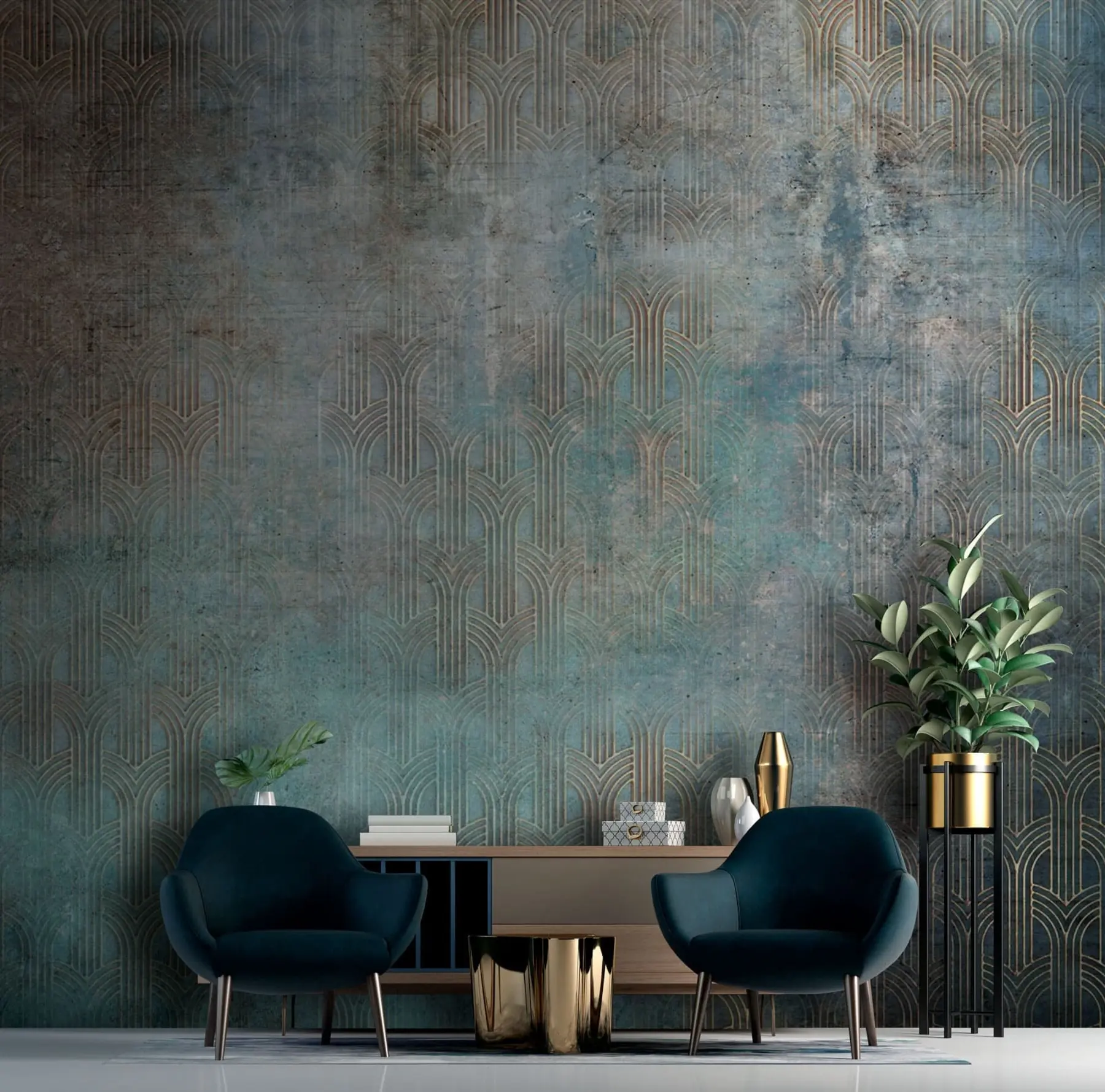 Fototapetes Izliekts raksts uz grunge sienas u73973