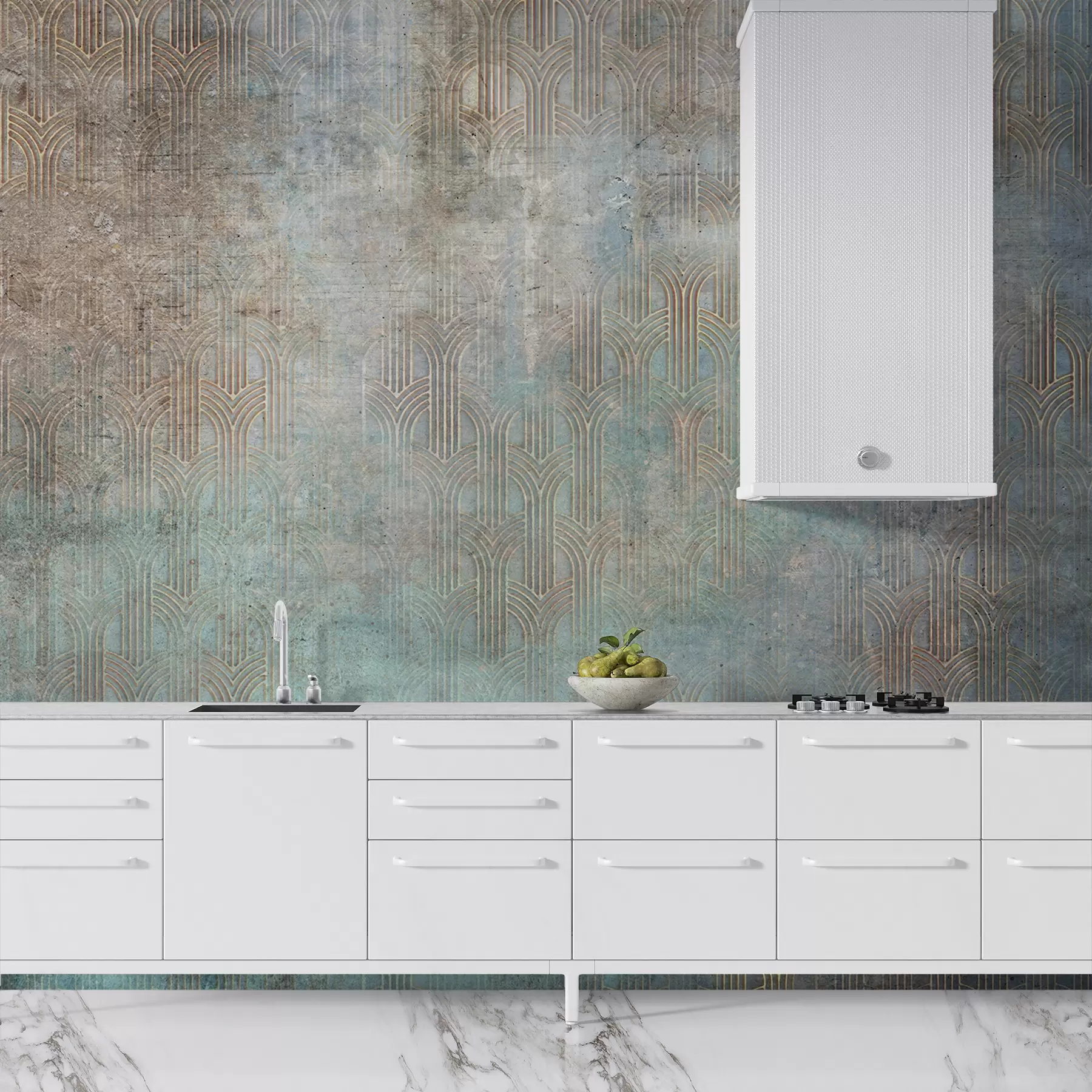 Fototapetes Izliekts raksts uz grunge sienas u73973