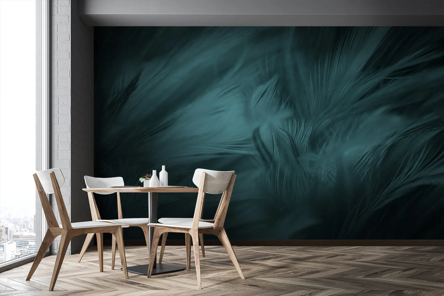 Fototapetes Featers Emerald u73700