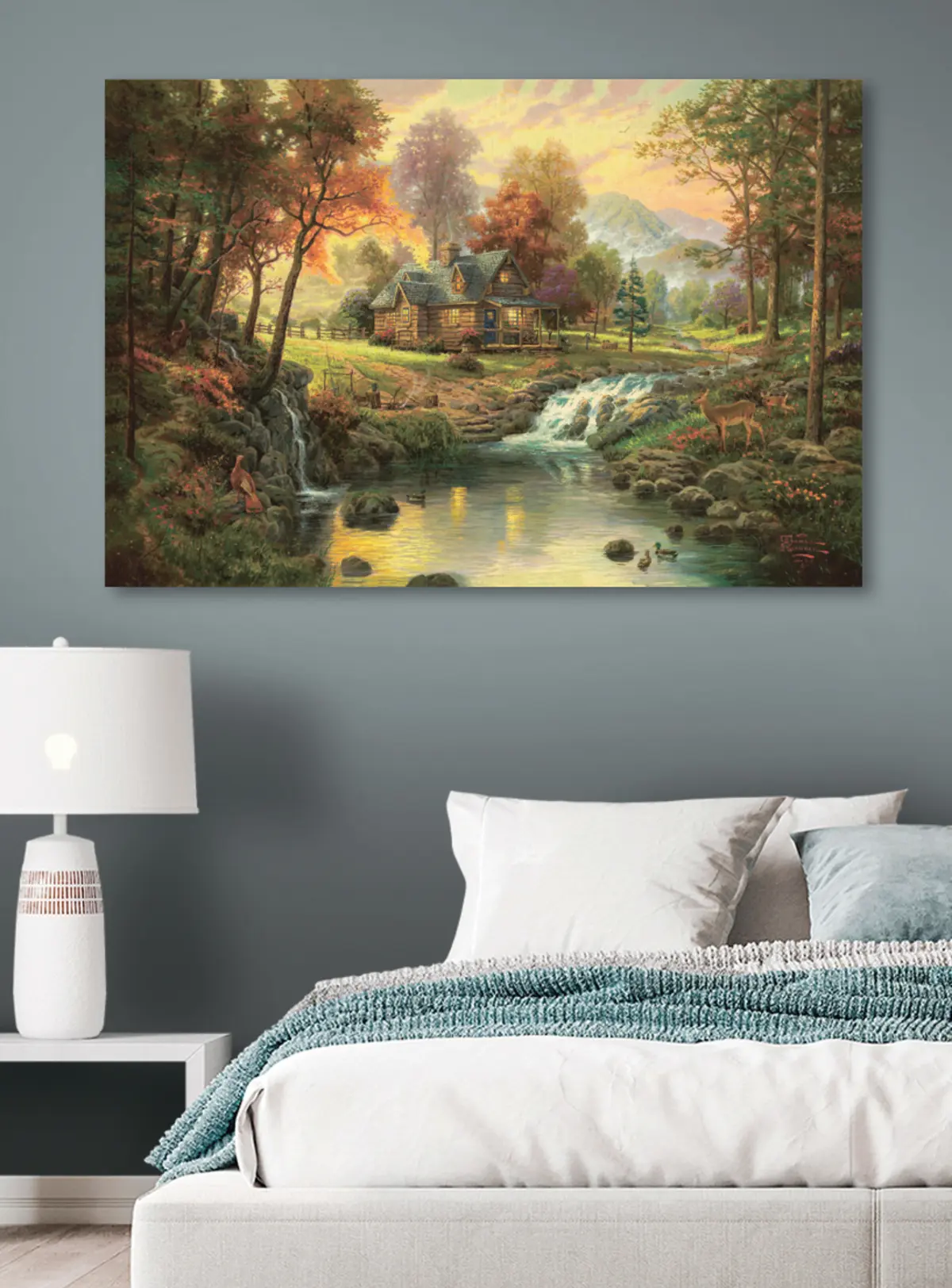 Glezna Ūdens, augi un dabiskā ainava s15161