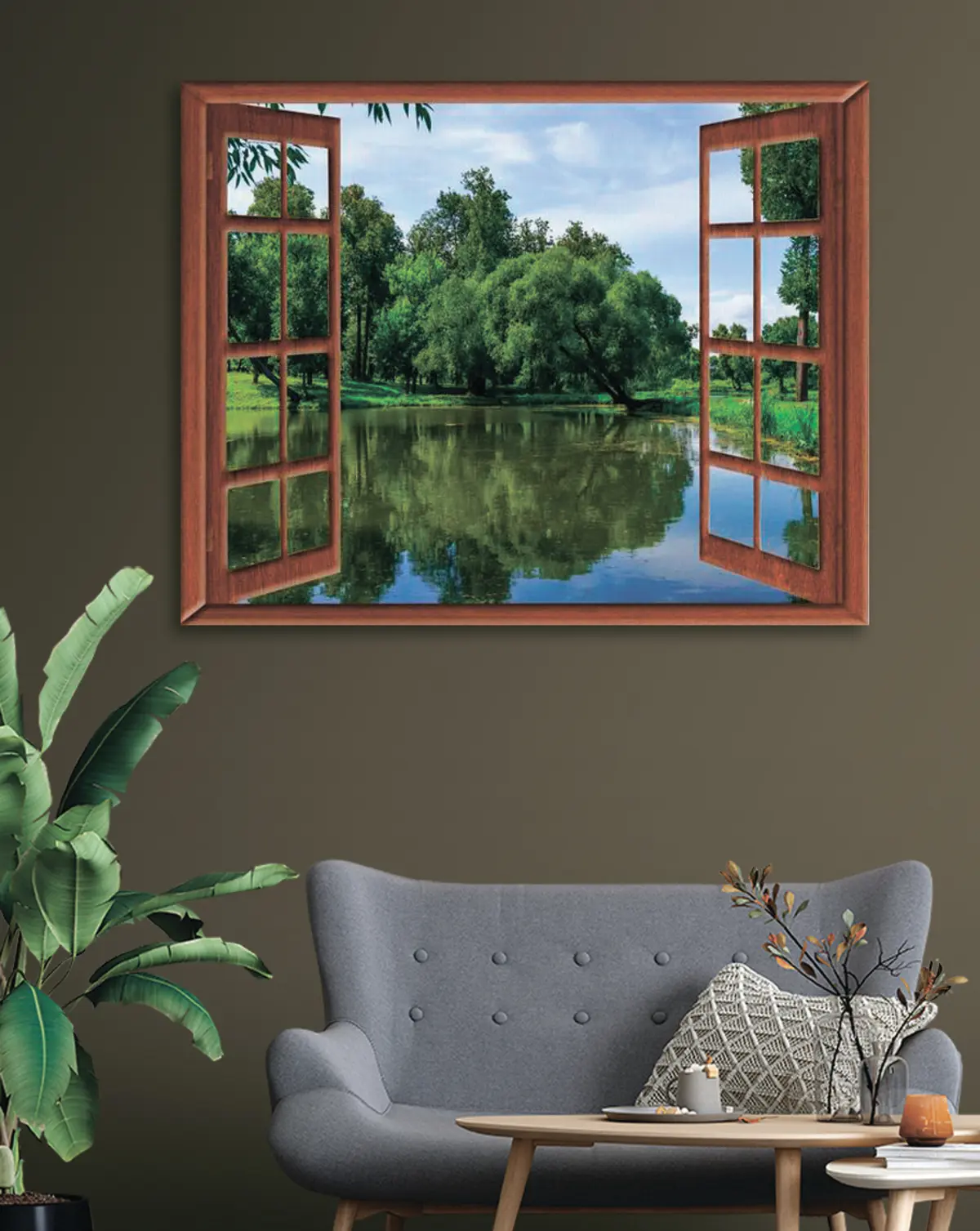 Glezna Ūdens, debesis un īpašums s17004