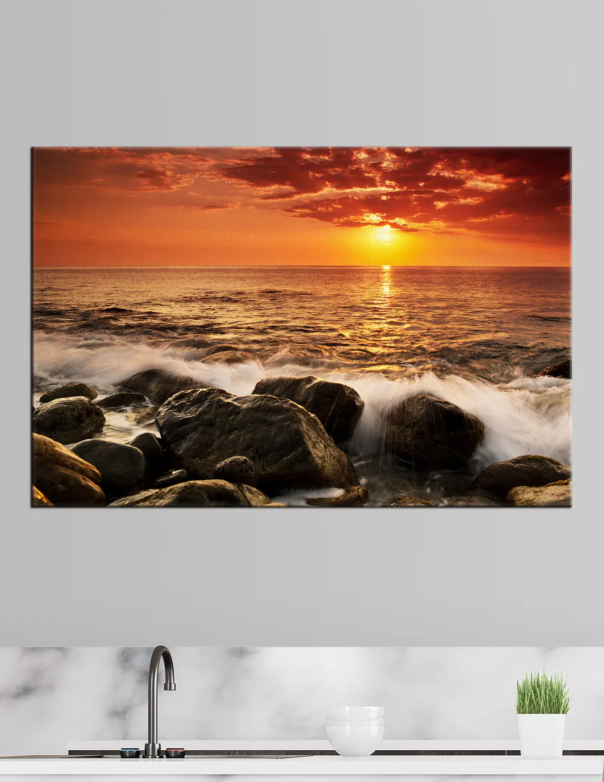 Glezna Ūdens, debesis un mākoņi s19480