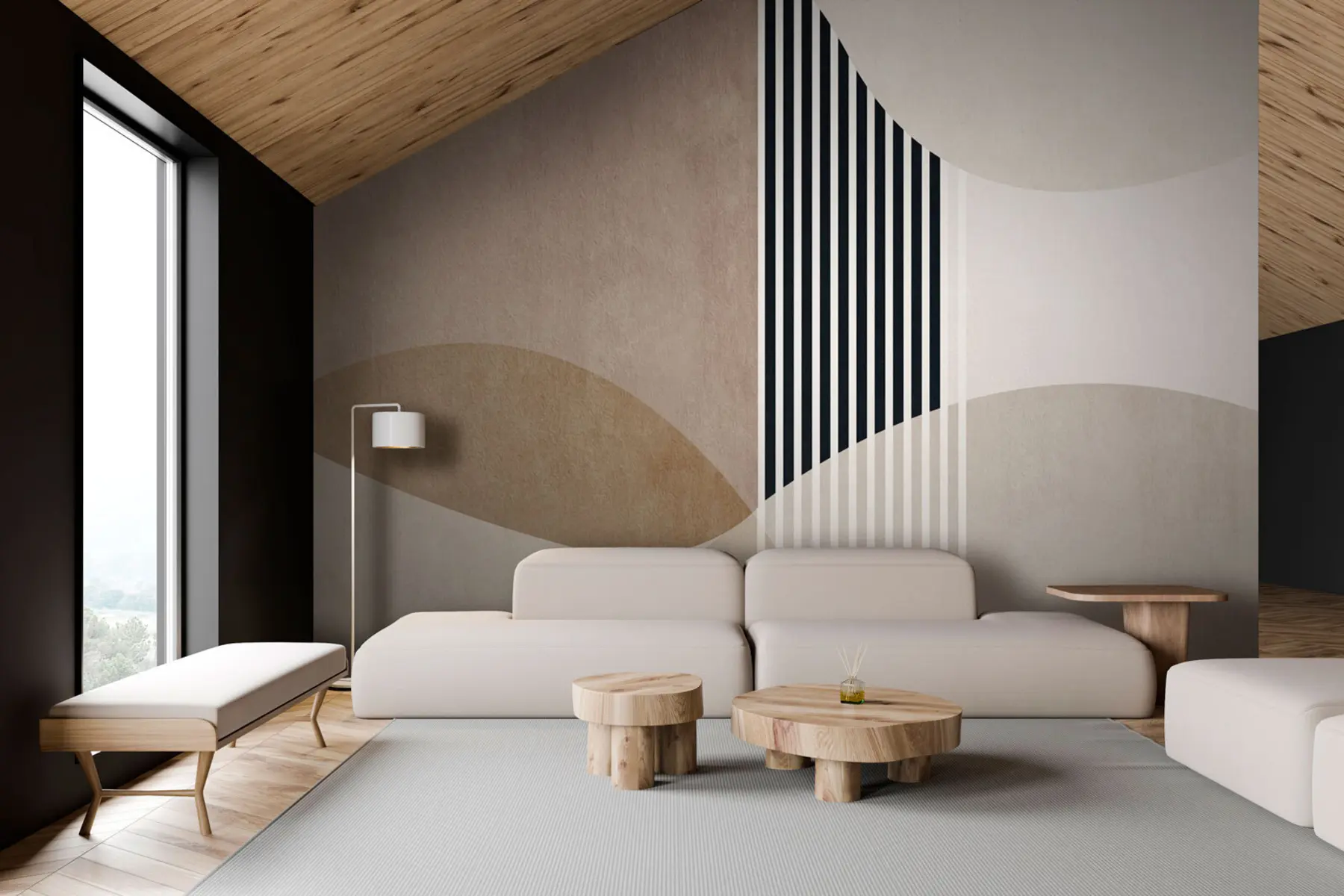 Fototapetes Abstraktais retro stils u74075