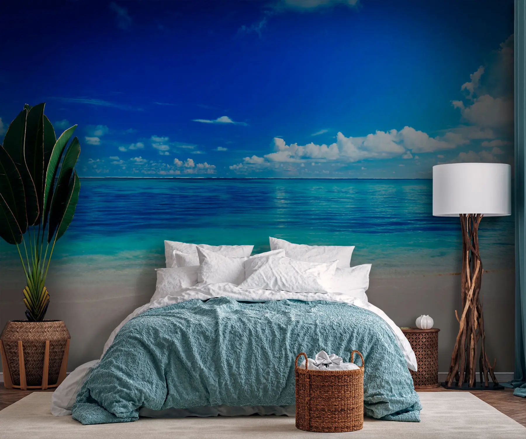 Fototapetes Smilšu pludmale un jūra u74335