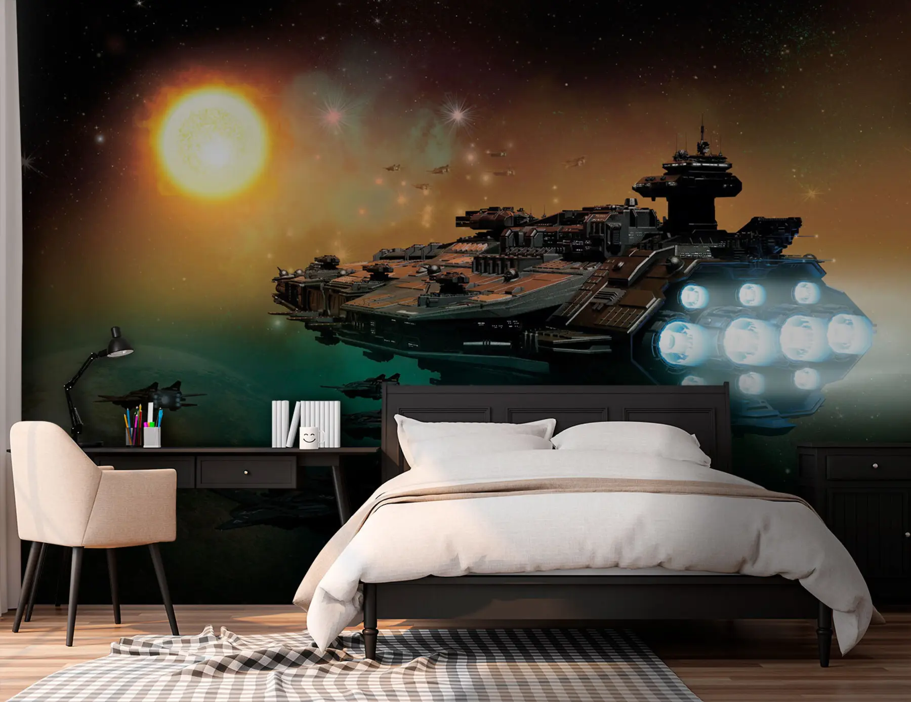 Fototapetes 3D kosmosa kuģi u74372