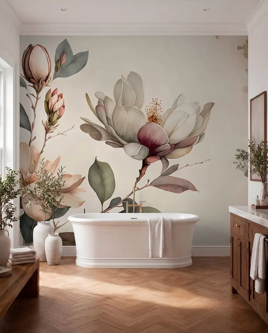 Fototapetes Magnolijas ilustrācija u93020