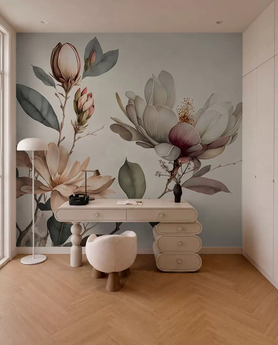 Fototapetes Magnolijas ilustrācija u93020