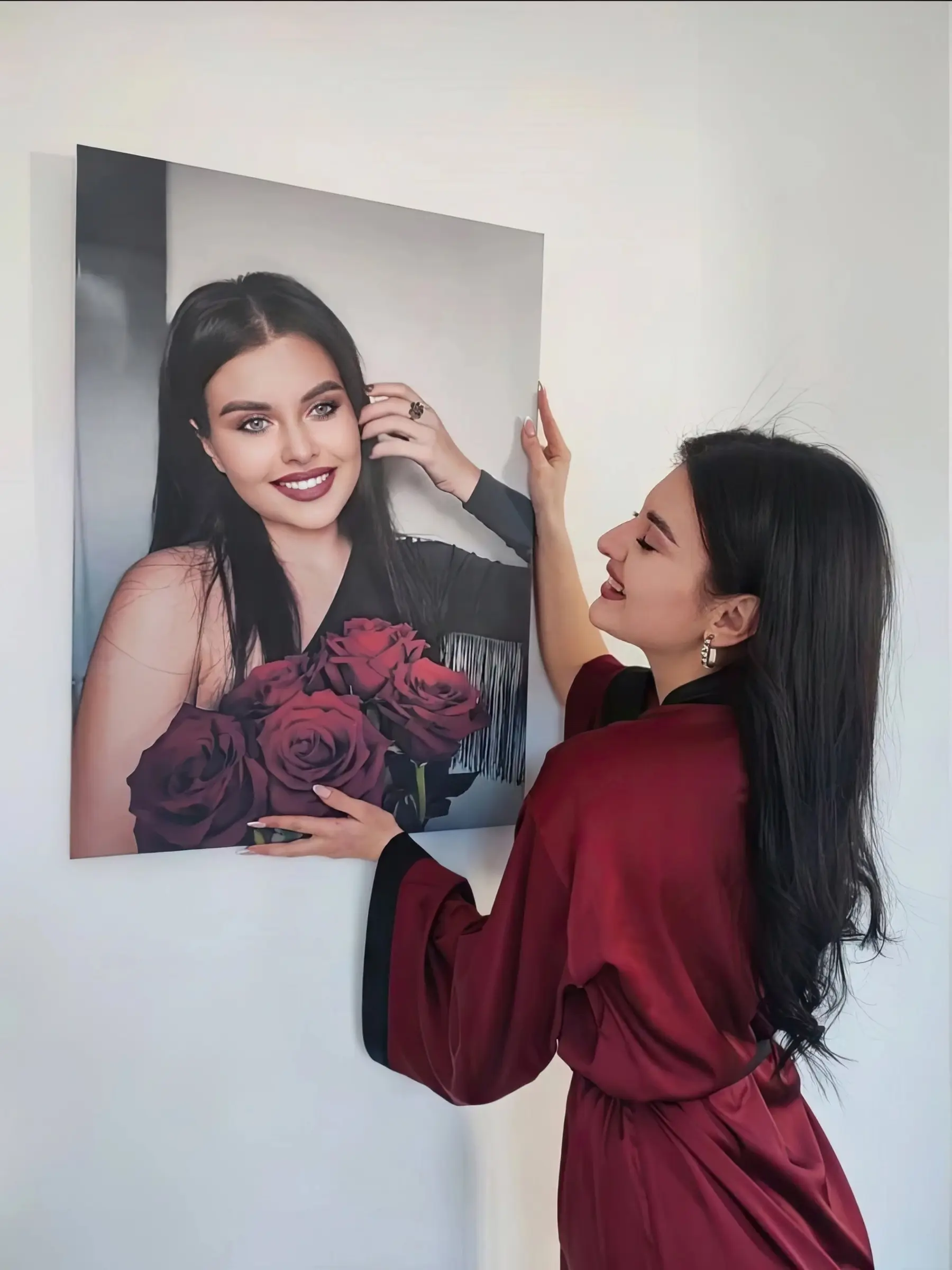 Glezna Smaids, zibspuldzes fotogrāfija un lūpu krāsa s31864