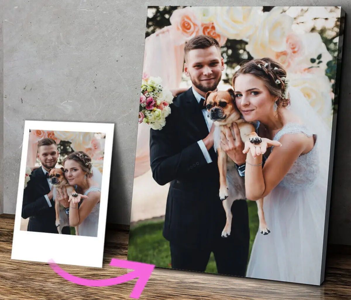 Glezna Smaids, kāzu kleita un fotogrāfija s31873