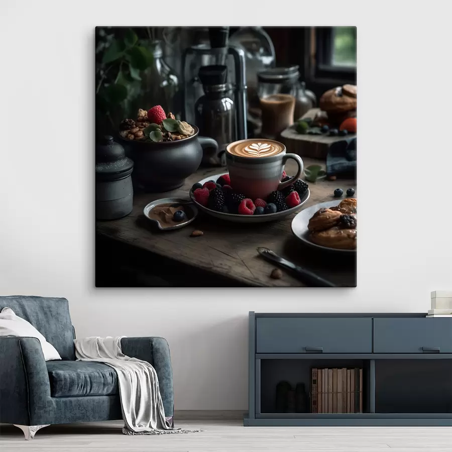 Glezna Pārtika, galda piederumi un trauki s32154