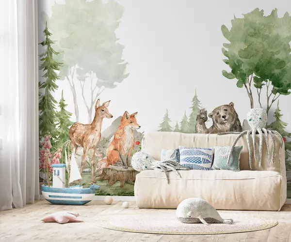 Skandināvu stila bērnu istaba