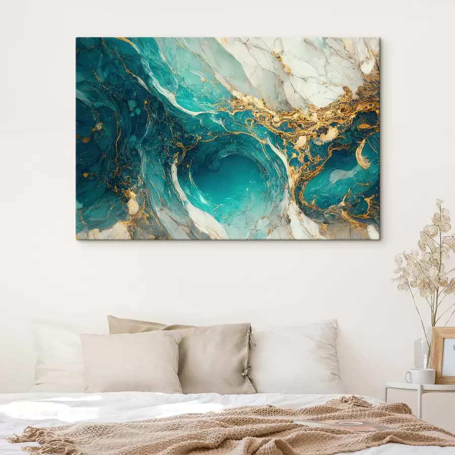 Glezna Šķidrais marmors siltos toņos s32411