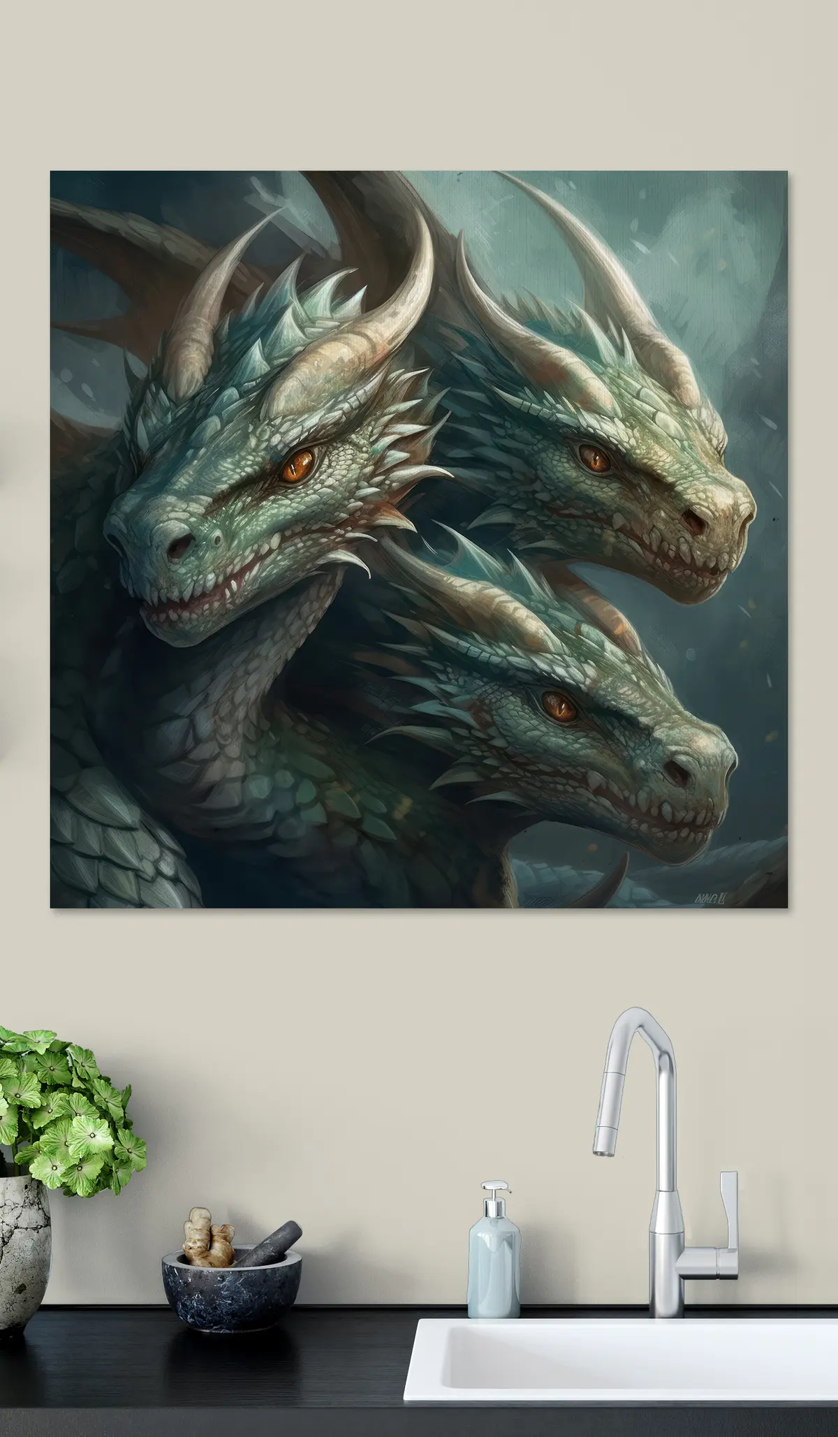 Glezna Daba, žoklis un organisms s32597