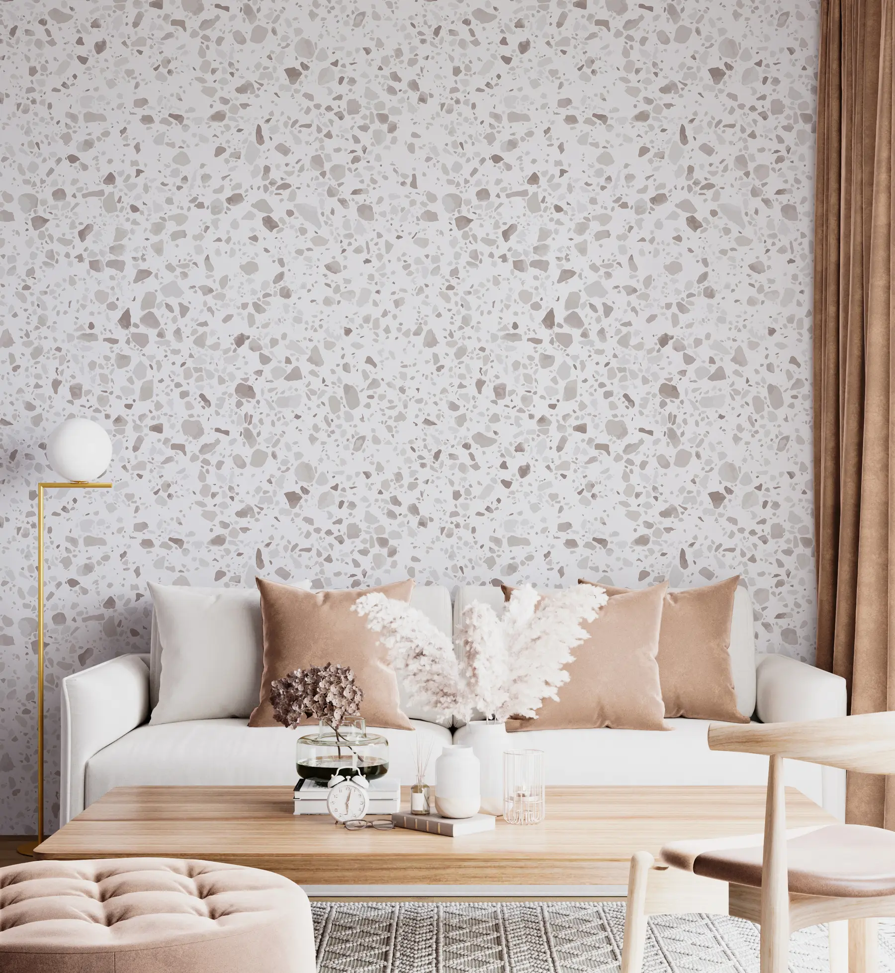 Fototapetes Terrazzo flīzes, mozaīka ar dabīgiem akmeņiem, granīts, marmors, kvarcs, betons u94304