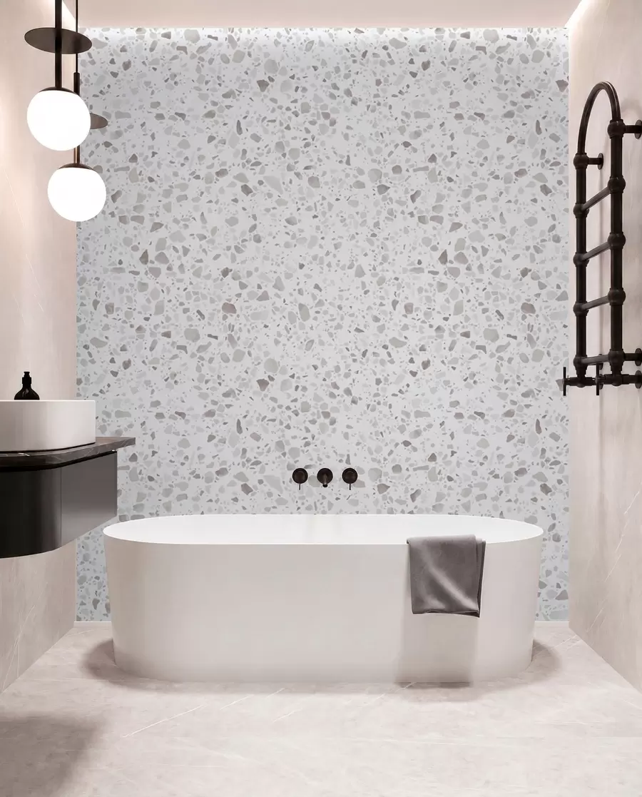 Fototapetes Terrazzo flīzes, mozaīka ar dabīgiem akmeņiem, granīts, marmors, kvarcs, betons u94304