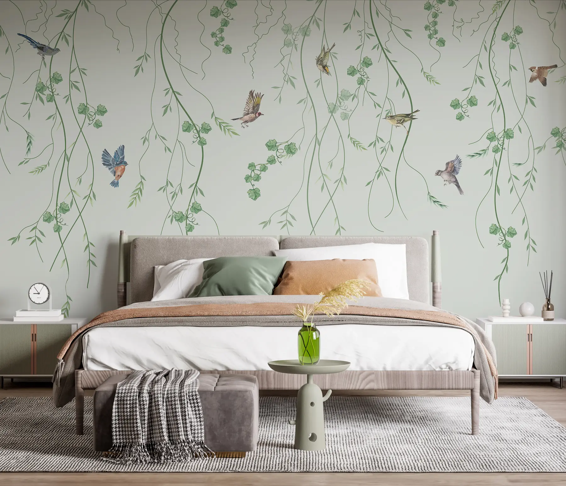 Fototapetes Zari ar putniem, Chinoiserie u94493