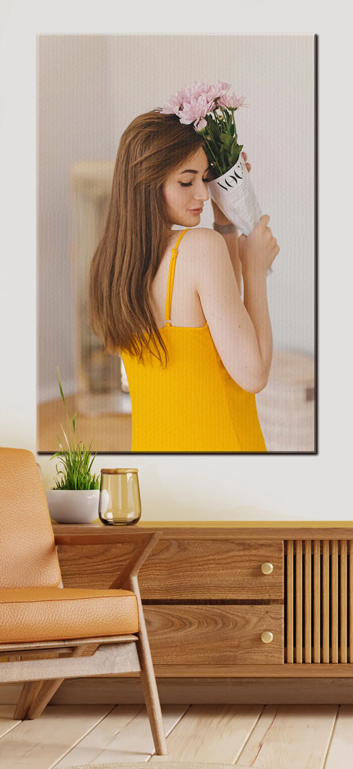 Glezna Mati, ziedi un skropstas s33111