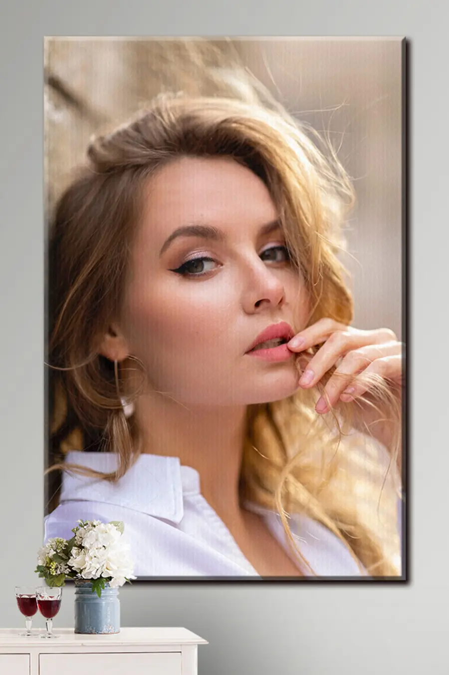 Glezna Mati, vaigi un lūpas s33139