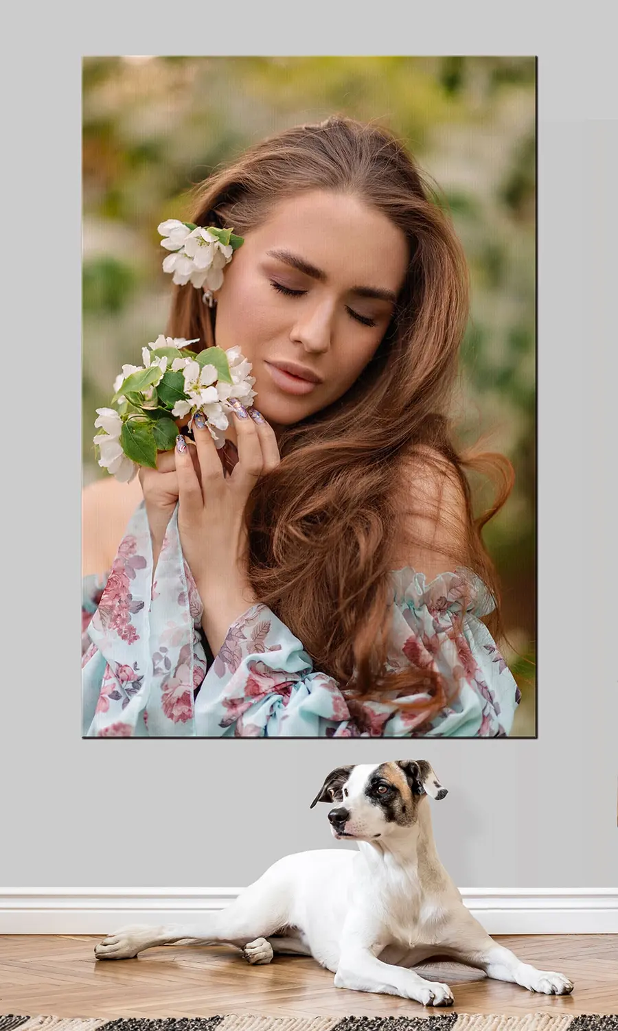 Glezna Ziedi, augi un skropstas s33144