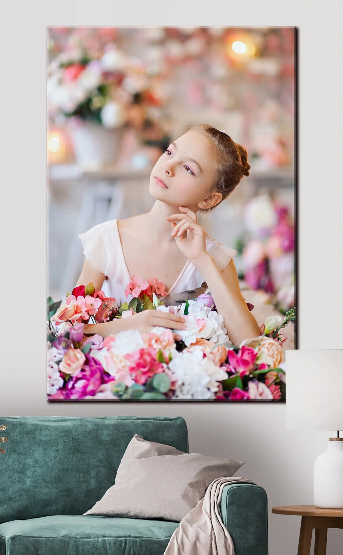 Glezna Augs, kleita un skropstas s33158