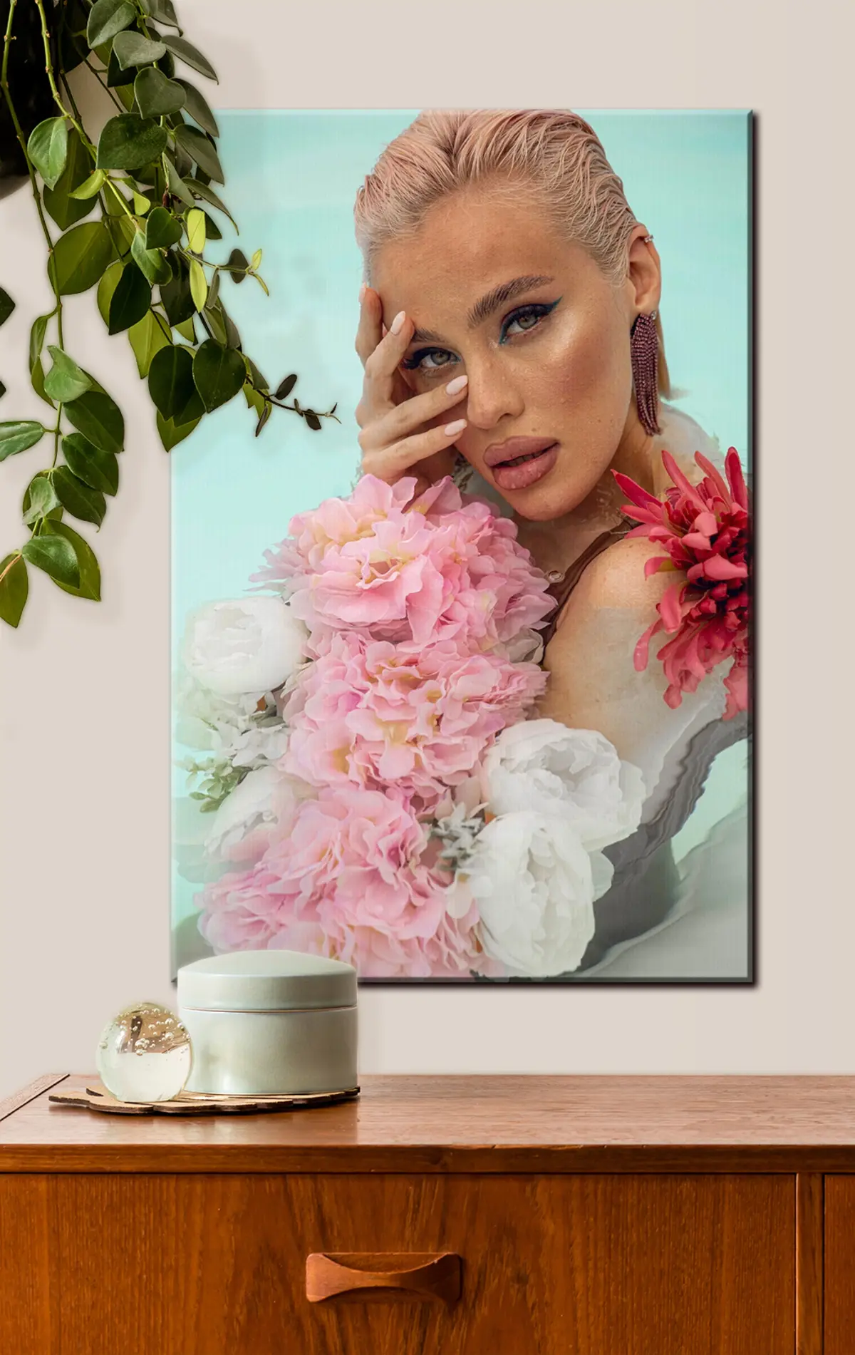 Glezna Ziedi, augi un skropstas s33166