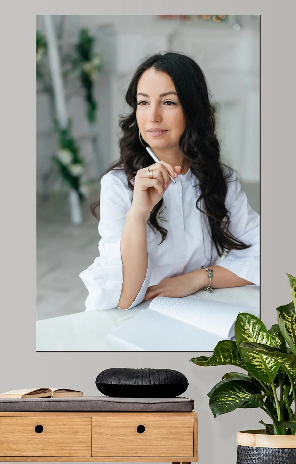 Glezna Virsdrēbes, skropstas un kakls s33169