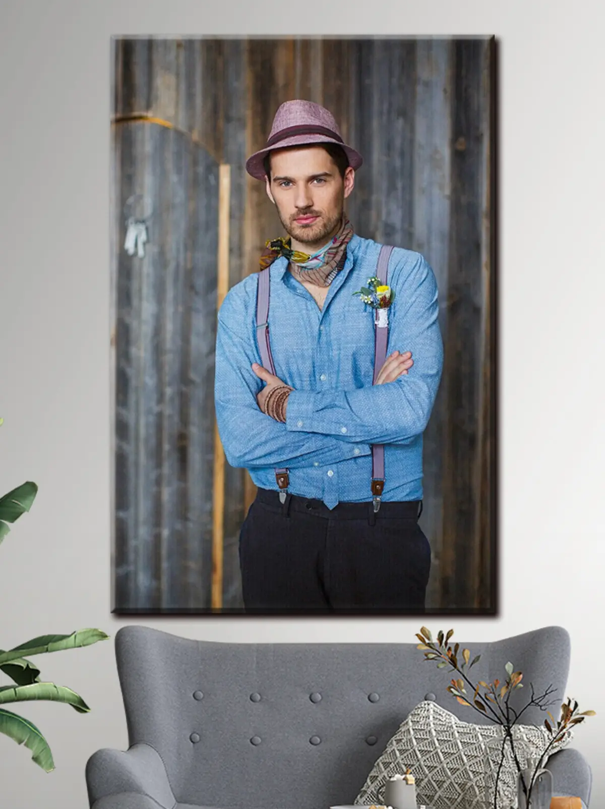 Glezna Krekliņš, cepure un fedora s33201