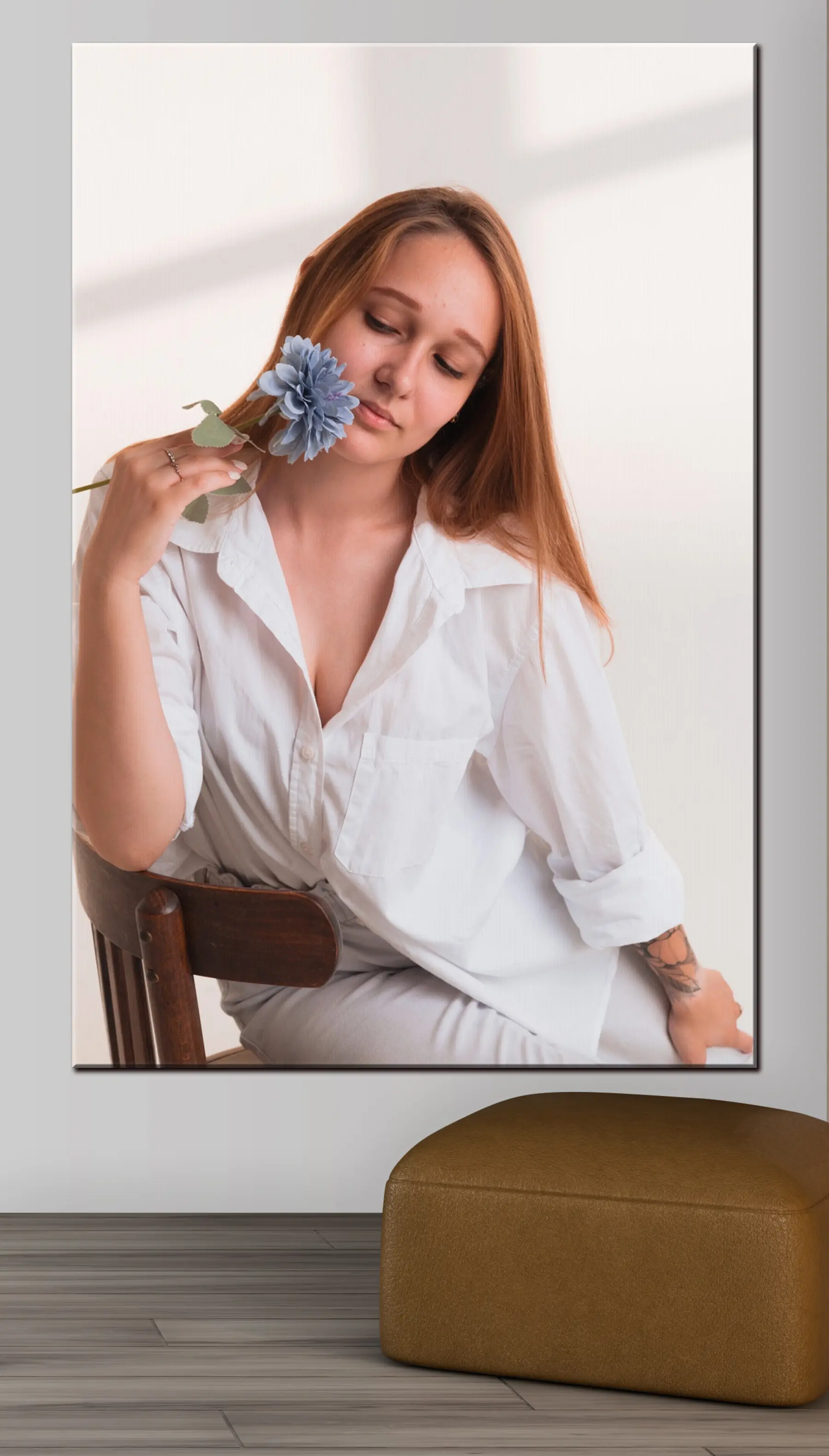 Glezna Uzacis, skropstas un kakls s33234