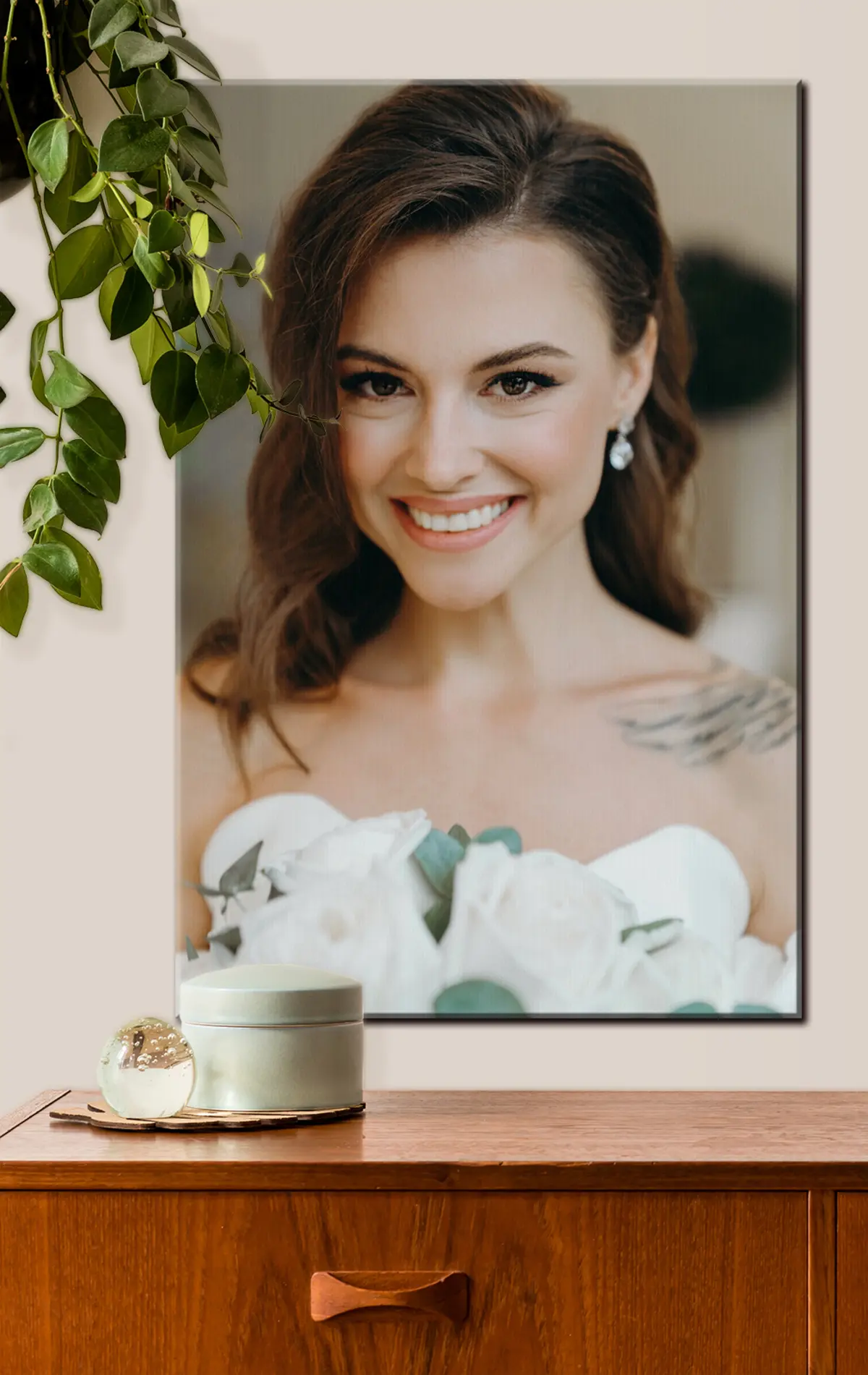 Glezna Sejas, smaids un skropstas s33247