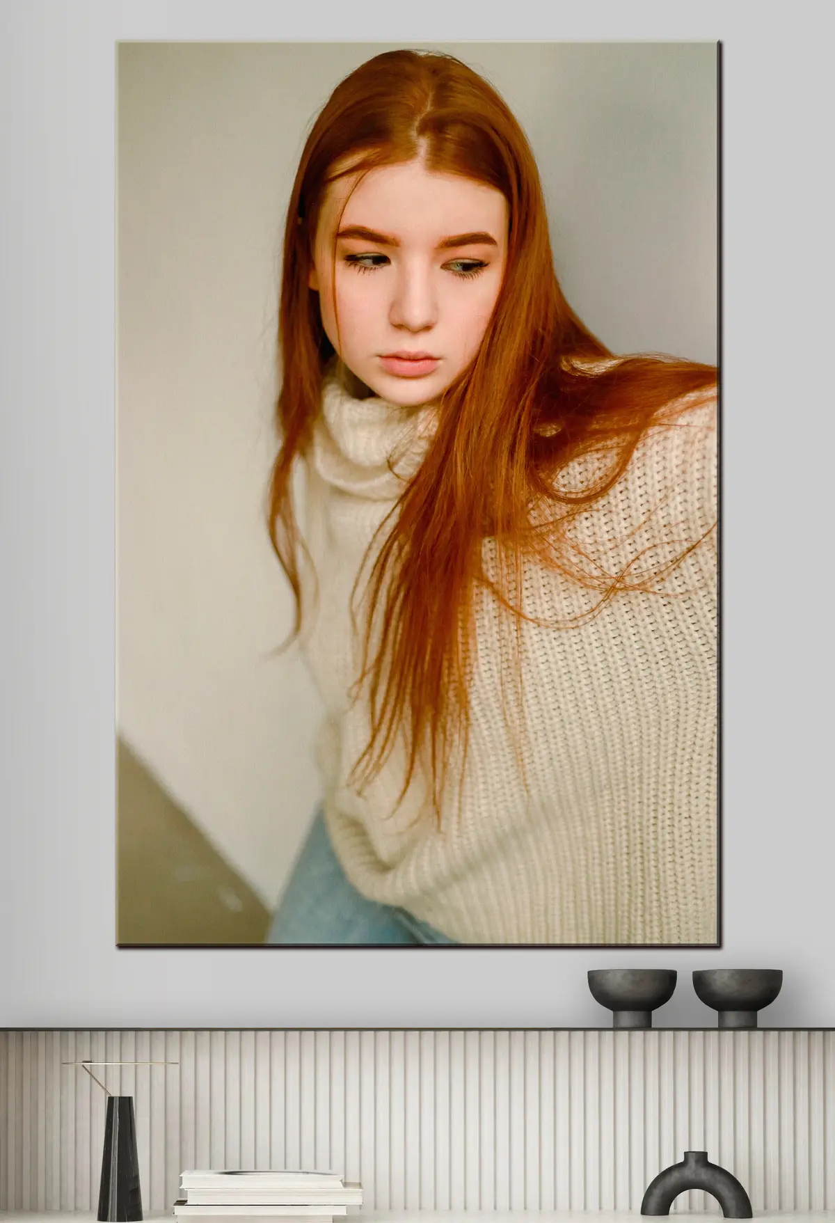 Glezna Skropstu, taisnstūra un gariem matiem s33263