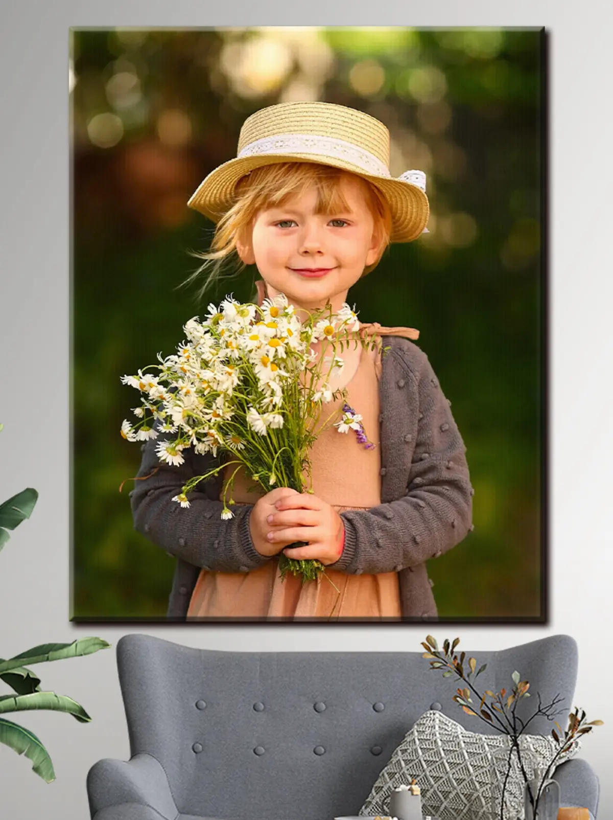 Glezna Ziedu, augu un cepure s33302