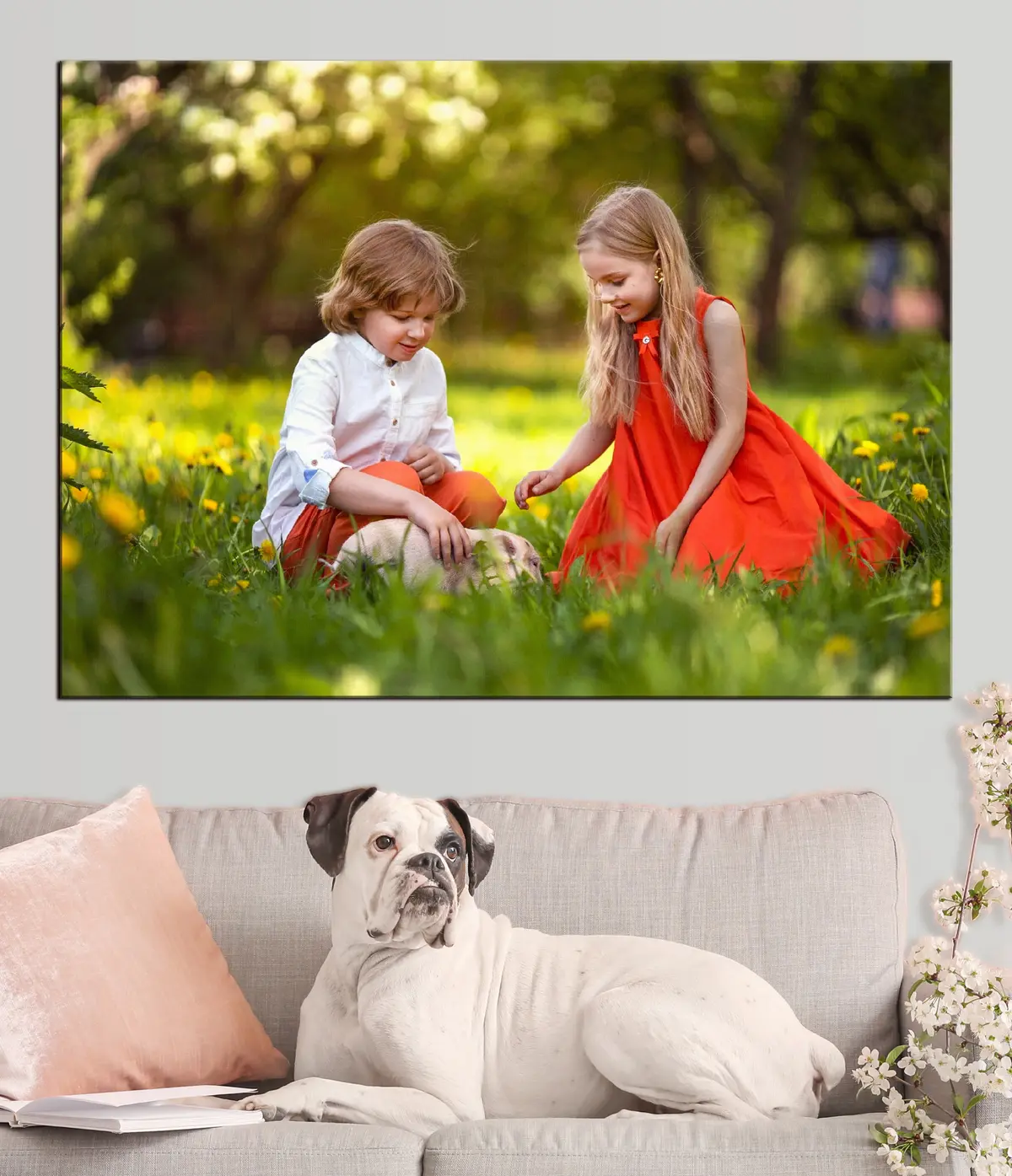 Glezna Augi, cilvēki dabā un laimīgi s33315