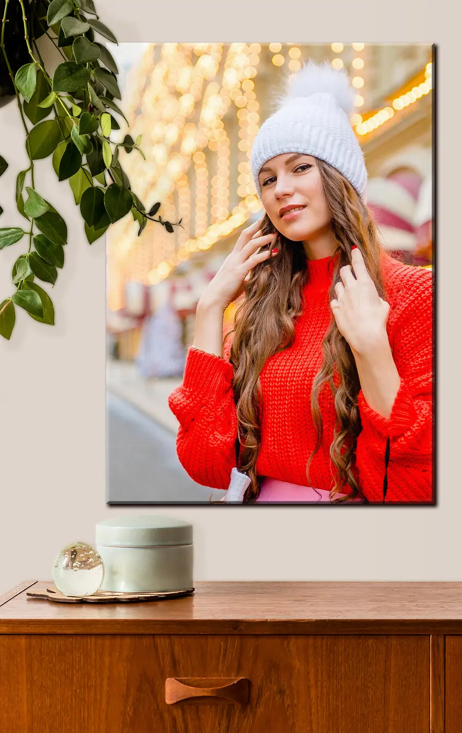 Glezna Lūpas, virsdrēbes un cepure s33332