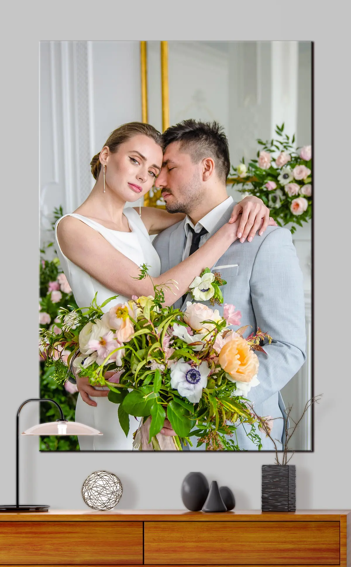 Glezna Zieds, laimīgs un ziedlapiņa s33335