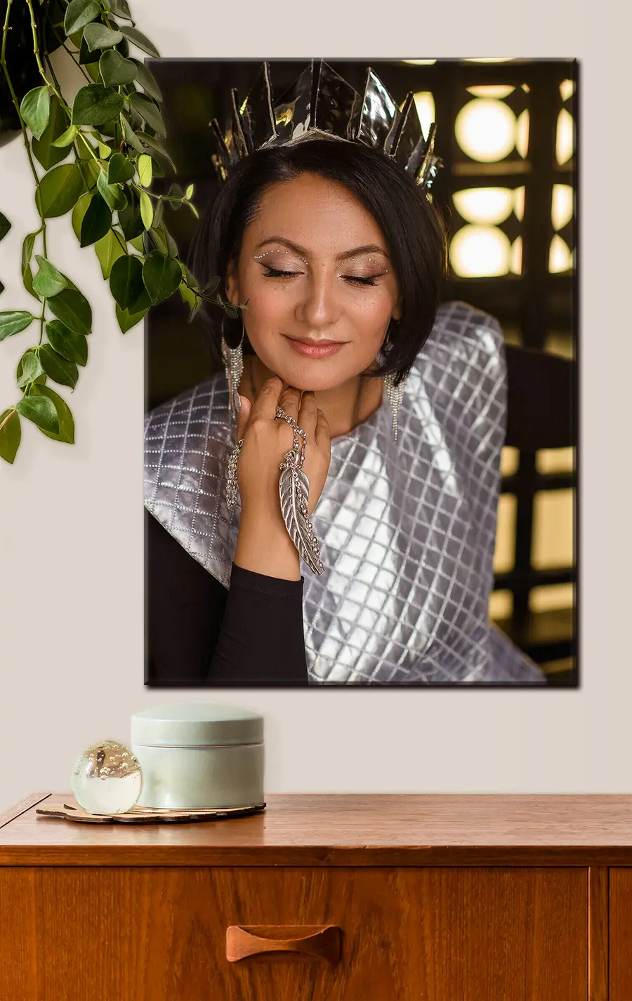 Glezna Mati, smaids un skropstas s33352