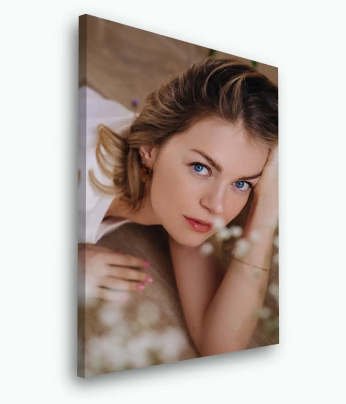 Glezna Frizūra, skropstu un augu s33410