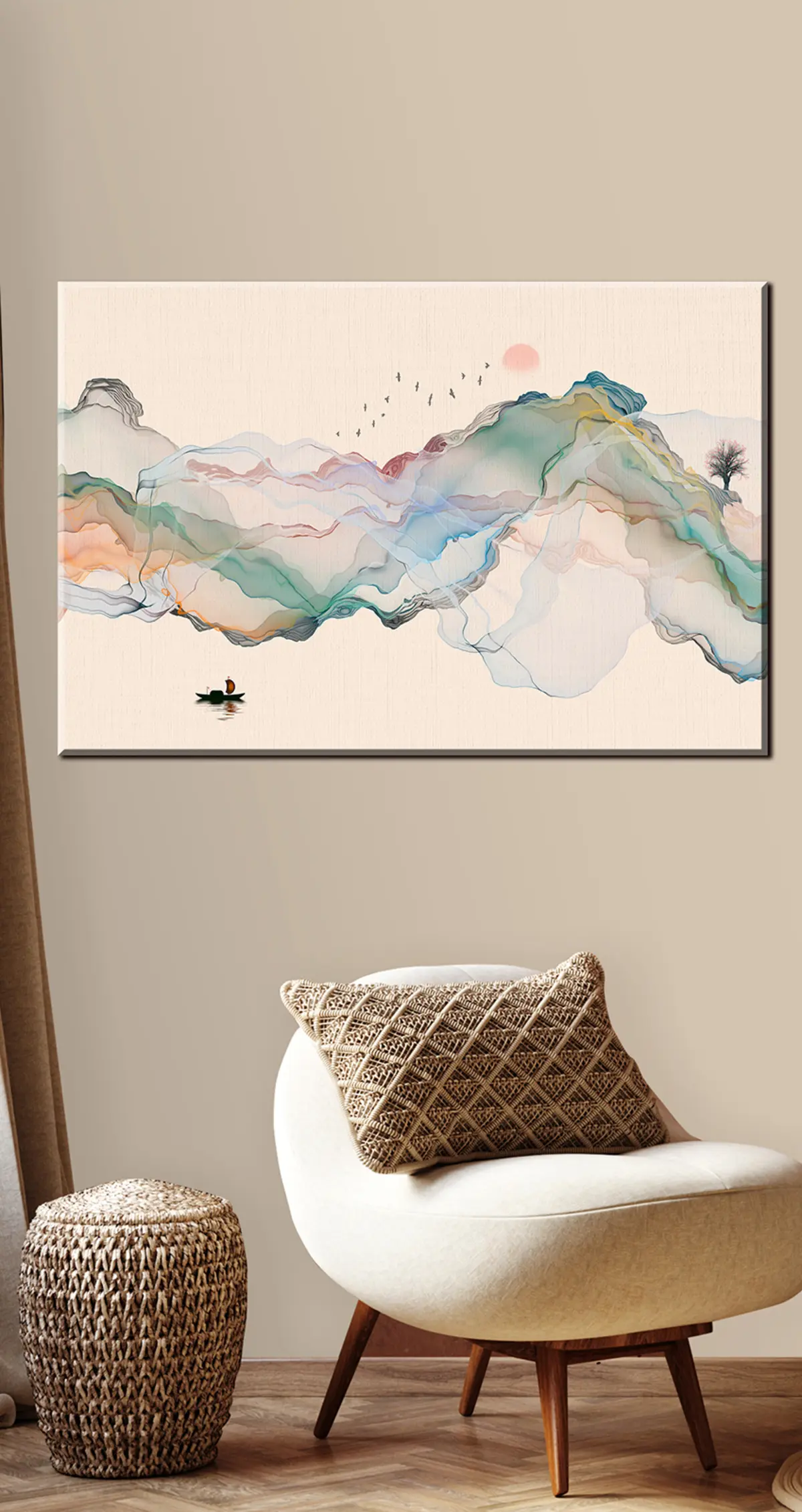 Glezna Pasaule, slīpums un krāsa s32936