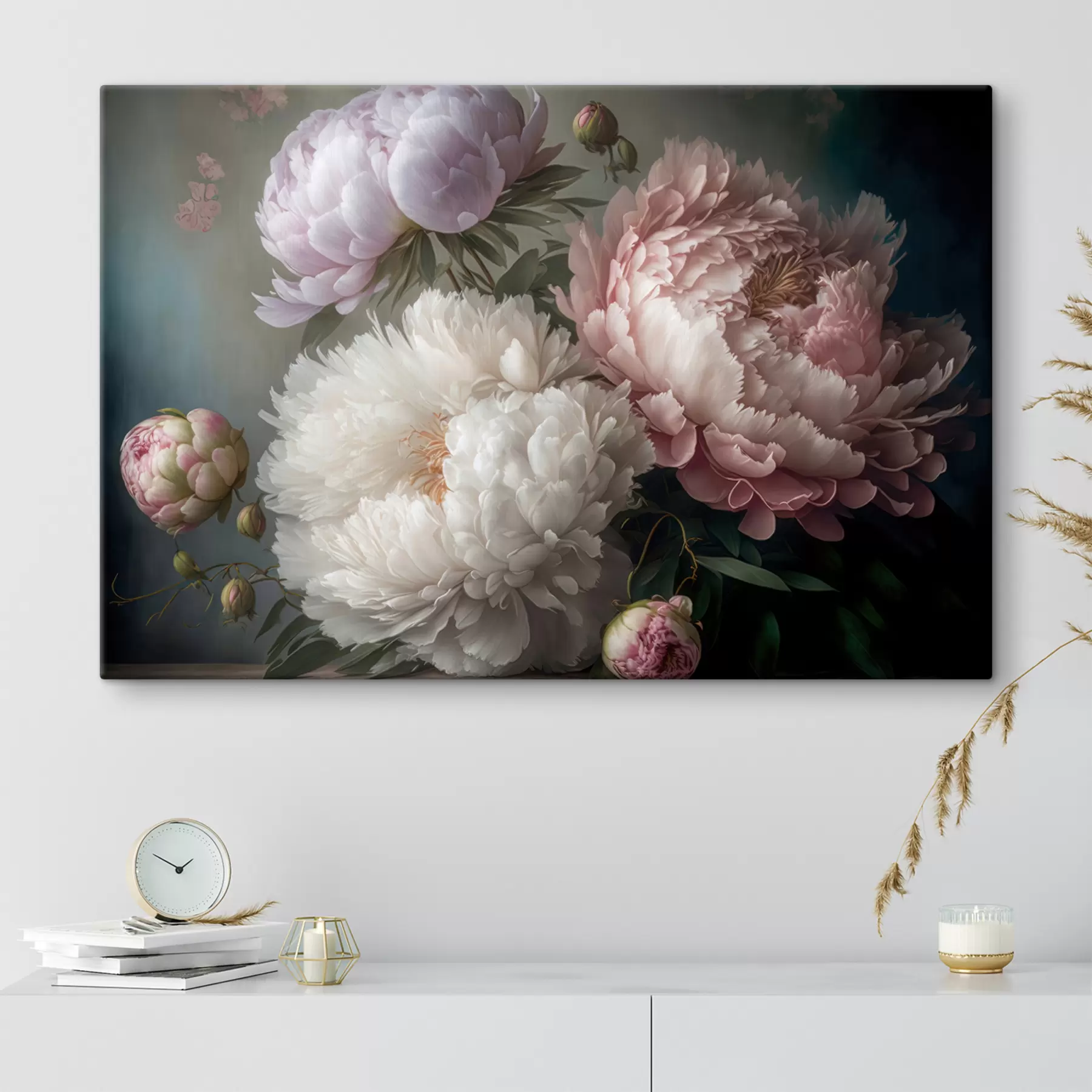 Glezna Ziedu, ziedlapiņu un rozā s33097