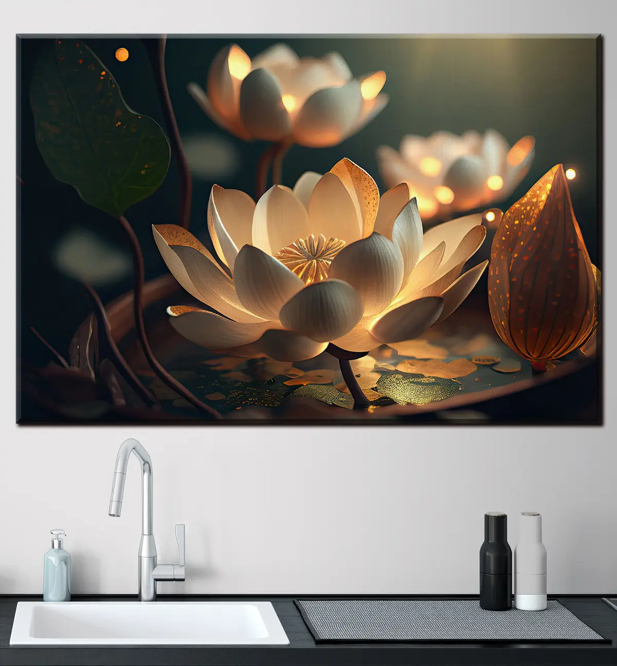 Glezna Augs, ziedlapa un sauszemes augs s33100