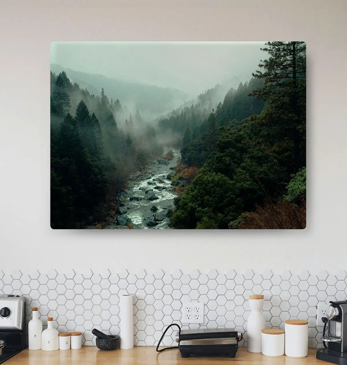 Glezna Ūdens, kalni un debesis s33760