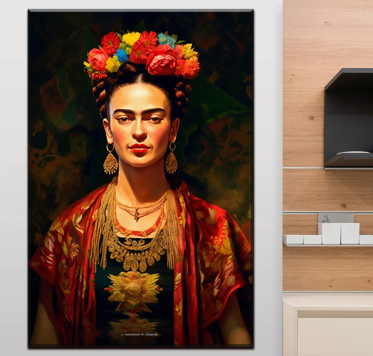 Glezna Ziedi, māksla un lūpu krāsa s32864