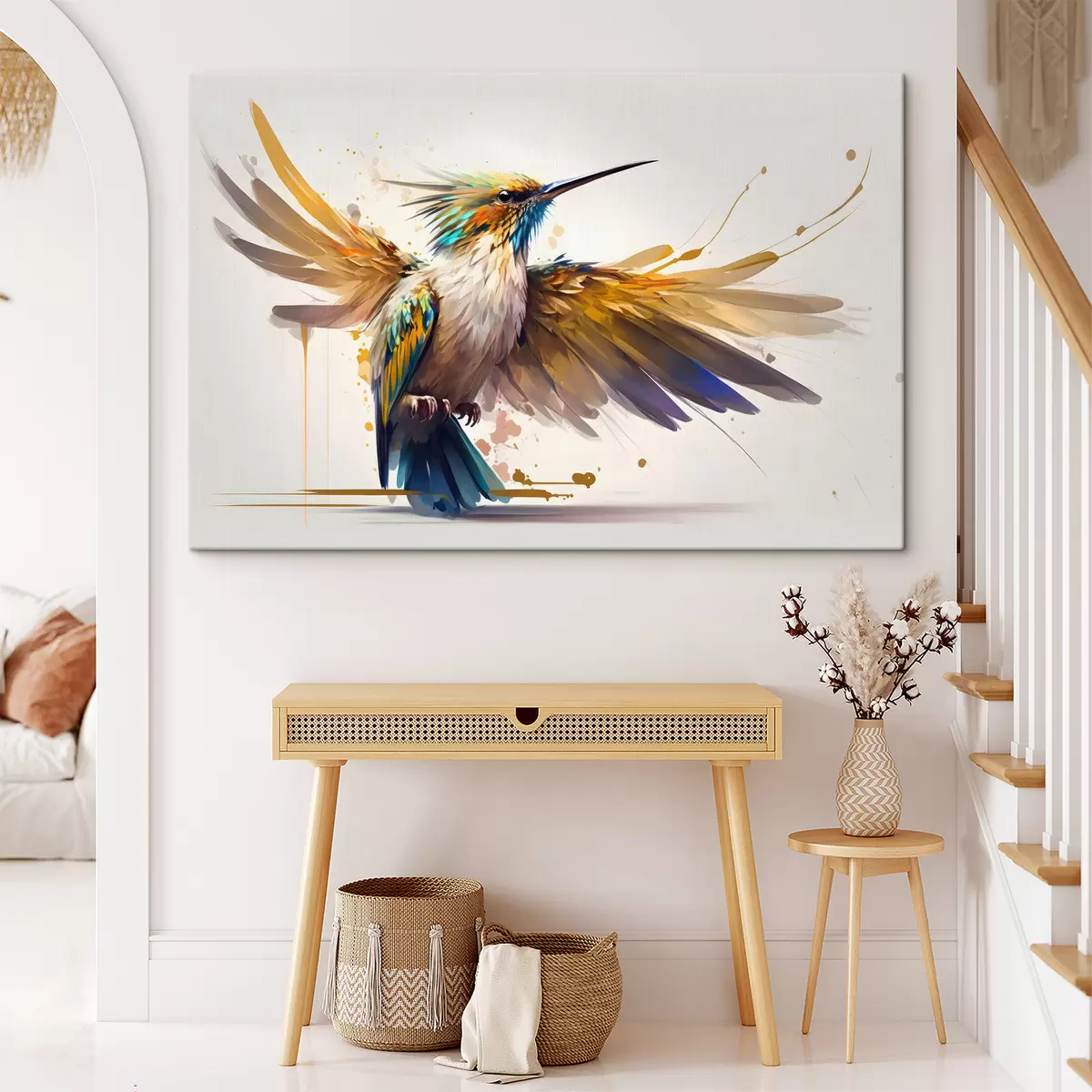 Glezna Galva, putns un knābis s33552